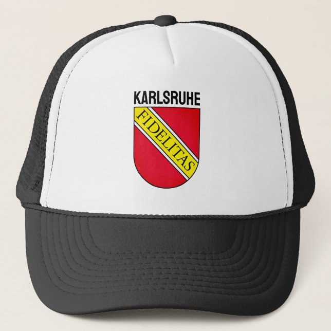 Coat of Arms of Karlsruhe, GERMANY Trucker Hat (Front)