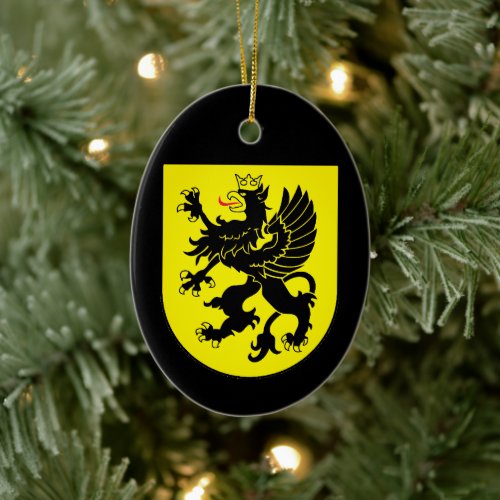 Coat of Arms of Kashubia Ceramic Ornament
