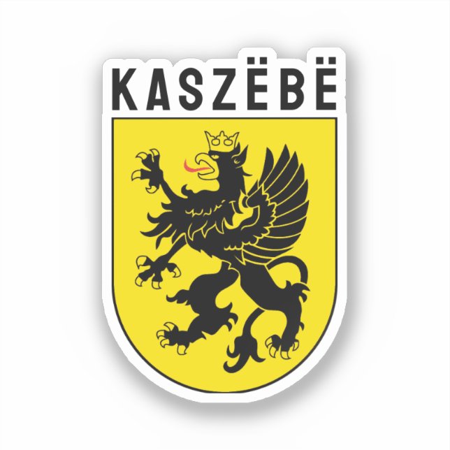 Coat of Arms of Kashubia Sticker (Front)