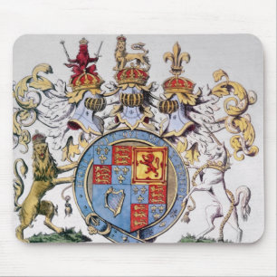Coat of Arms of King James I of England Mouse Pad
