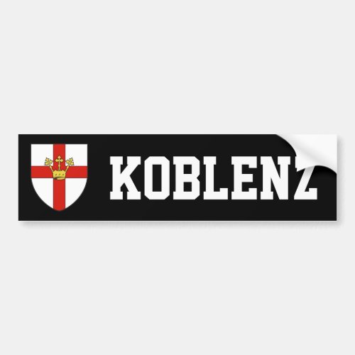 Coat of Arms of Koblenz Germany Bumper Sticker