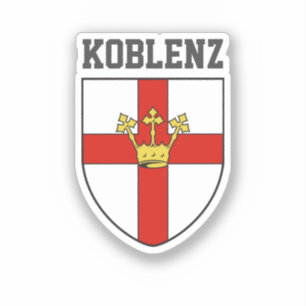 Coat of Arms of Koblenz, Germany Sticker
