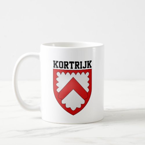Coat of arms of Kortrijk Belgium Coffee Mug