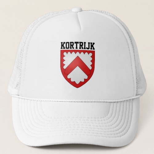 Coat of arms of Kortrijk Belgium Trucker Hat
