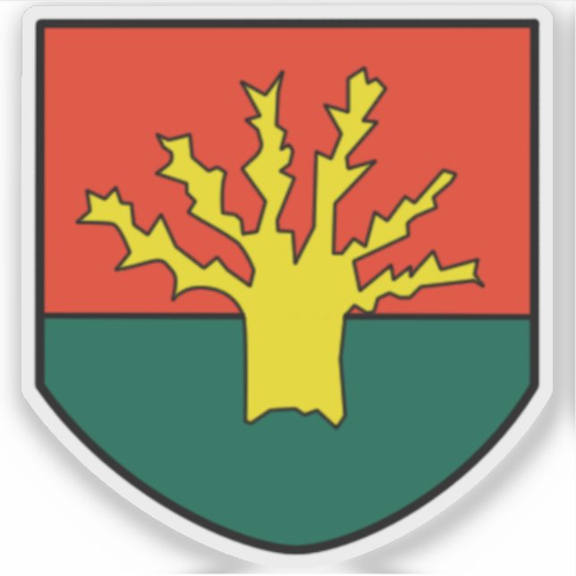 Coat of arms of Koudougou, Burkina Faso Sticker (Front)