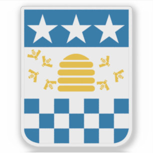 Coat of arms of La Chaux-de-Fonds, Switzerland Sticker