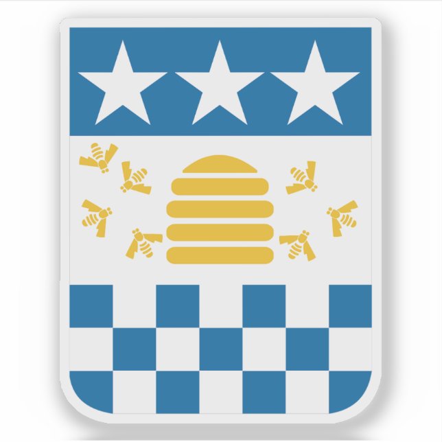 Coat of arms of La Chaux-de-Fonds, Switzerland Sticker (Front)