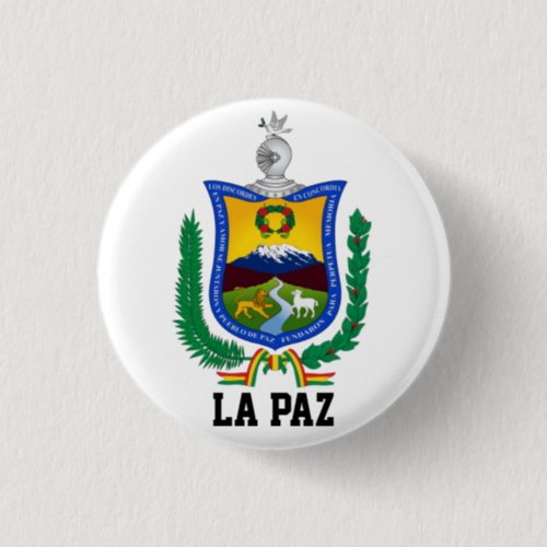 Coat of Arms of La Paz Bolivia Button