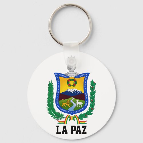 Coat of Arms of La Paz Bolivia Keychain