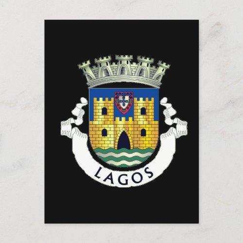 Coat of Arms of Lagos Portugal Postcard