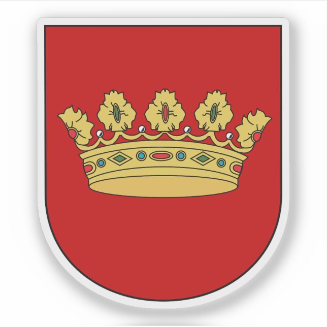 Coat of arms of Lanškroun, Czech Republic Sticker (Front)
