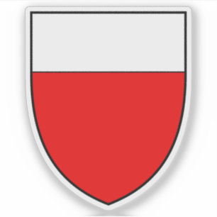 Coat of arms of Lausanne, Switzerland Sticker