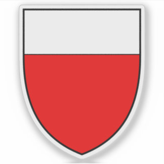 Coat of arms of Lausanne, Switzerland Sticker