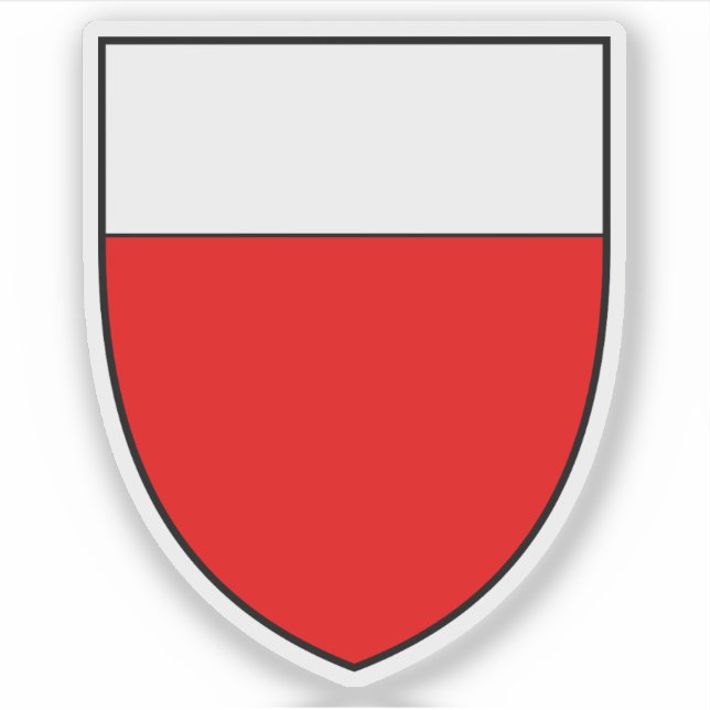 Coat of arms of Lausanne, Switzerland Sticker (Front)