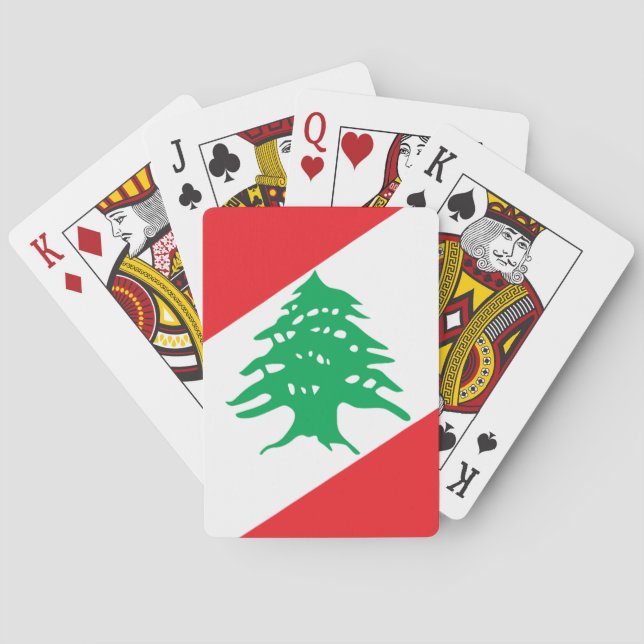 Coat of Arms of Lebanon Poker Cards (Back)