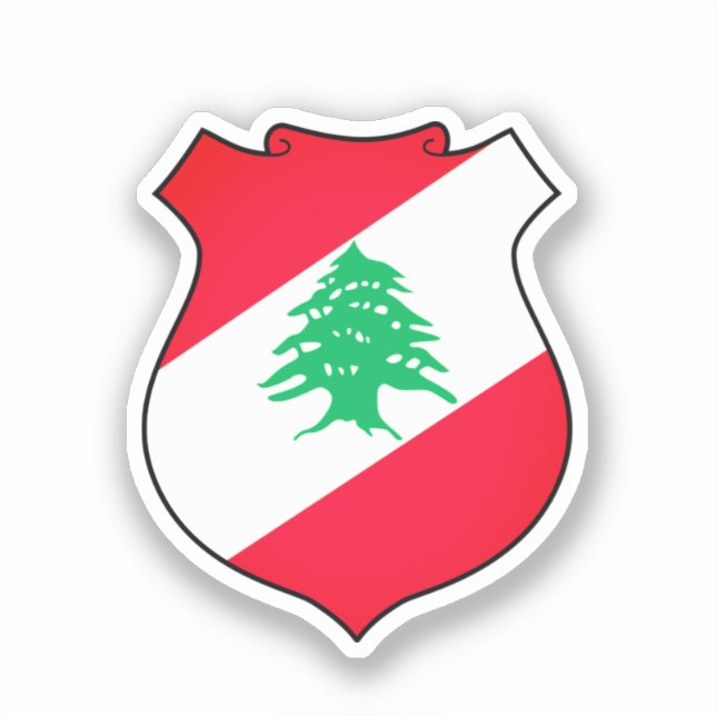 Coat of Arms of Lebanon Sticker (Front)
