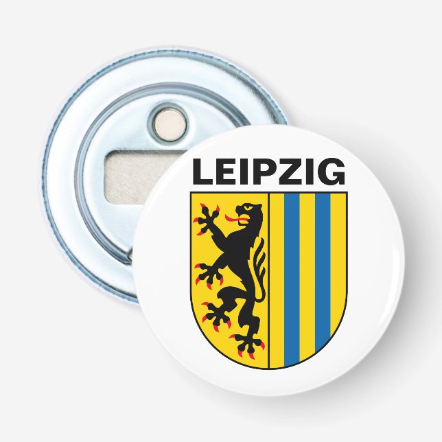 Coat of Arms of Leipzig, Germany Bottle Opener (Front)