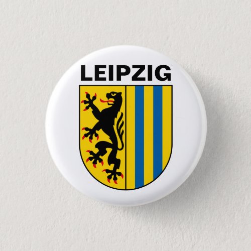 Coat of Arms of Leipzig Germany Button