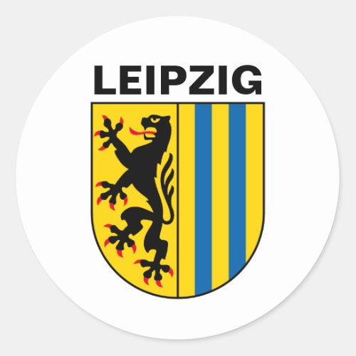 Coat of Arms of Leipzig Germany Classic Round Sticker