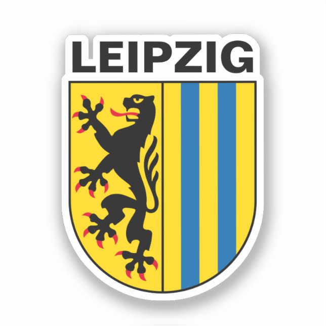 Coat of Arms of Leipzig, Germany Sticker (Front)