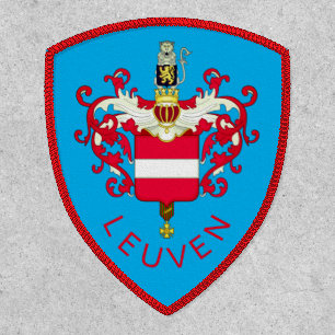 Coat of Arms of Leuven, Belgium Patch