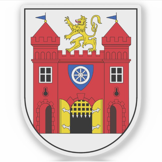 Coat of arms of Liberec, Czech Republic Sticker (Front)