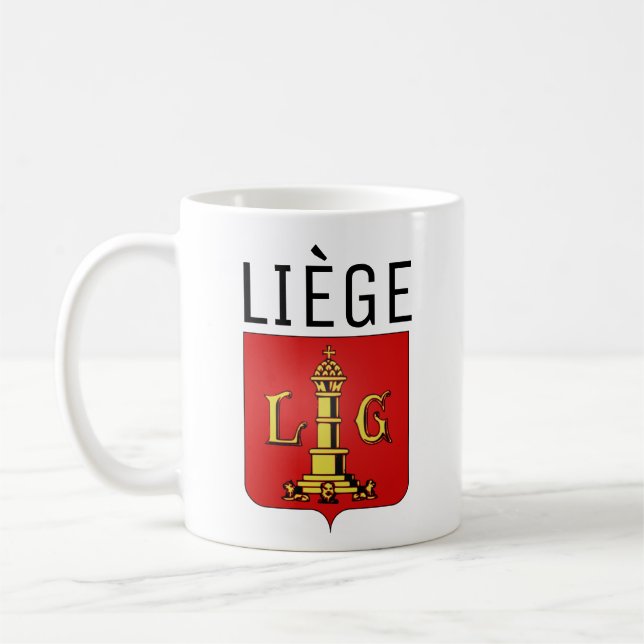 Coat of Arms of Liège, Belgium Coffee Mug (Left)