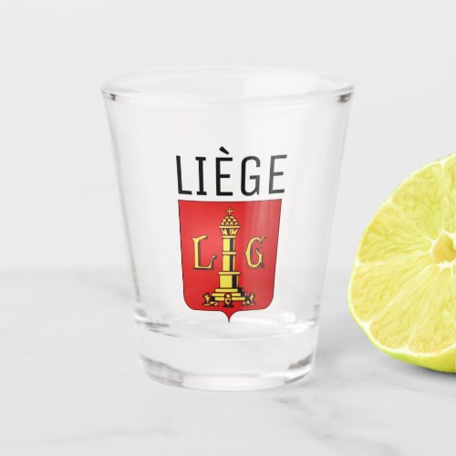 Coat of Arms of Lige Belgium Shot Glass