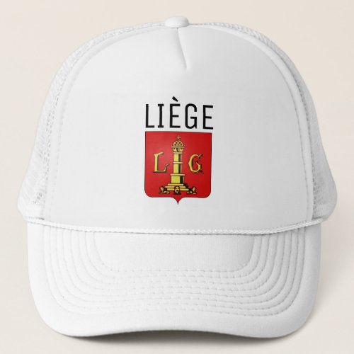 Coat of Arms of Lige Belgium Trucker Hat