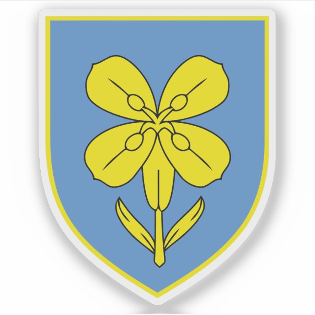 Coat of arms of Lika-Senj county, Croatia Sticker (Front)
