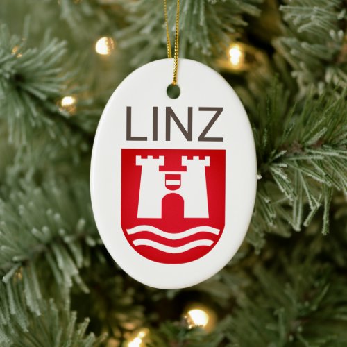 Coat of Arms of Linz AUSTRIA Ceramic Ornament