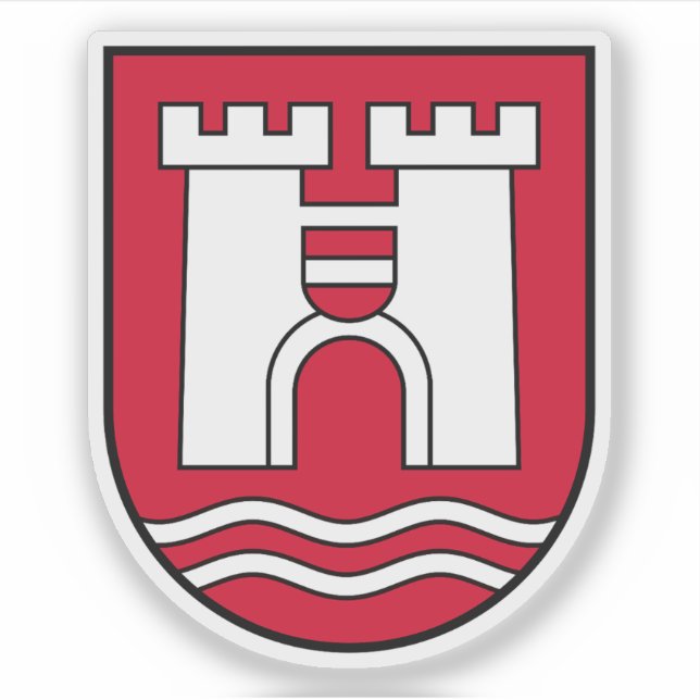 Coat of arms of Linz, Austria Sticker (Front)