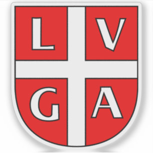 Coat of arms of Lugano, Switzerland Sticker