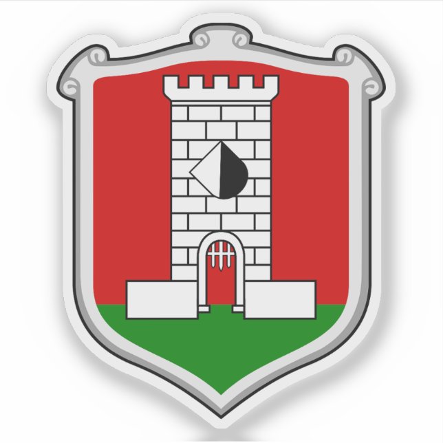 Coat of arms of Lysá nad Labem, Czech Republic Sticker (Front)