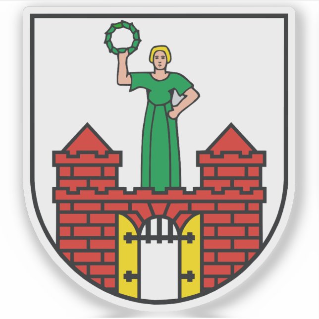 Coat of arms of Magdeburg, Germany Sticker (Front)