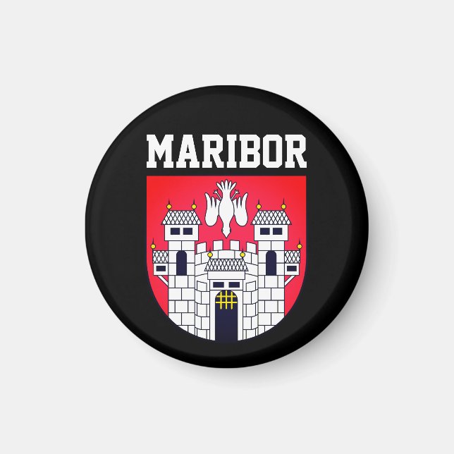 Coat of arms of Maribor - SLOVENIA Magnet (Front)