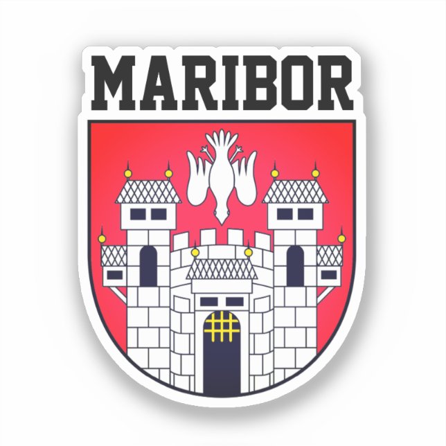 Coat of arms of Maribor - SLOVENIA Sticker (Front)