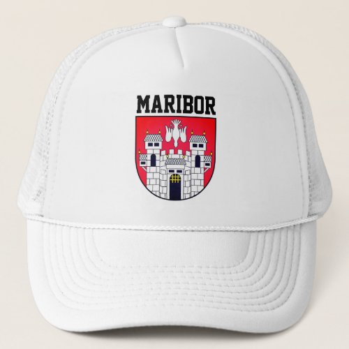 Coat of arms of Maribor _ SLOVENIA Trucker Hat