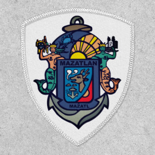 Coat of Arms of Mazatlán, Sinaloa (MX) Patch