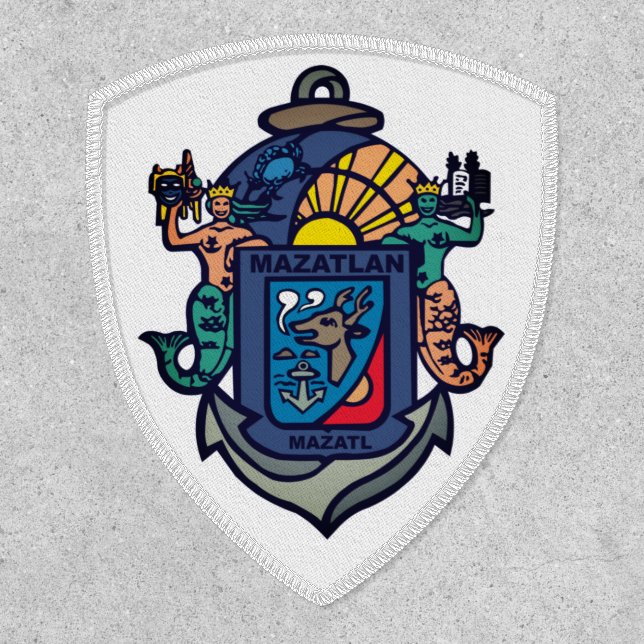 Coat of Arms of Mazatlán, Sinaloa (MX) Patch (Front)