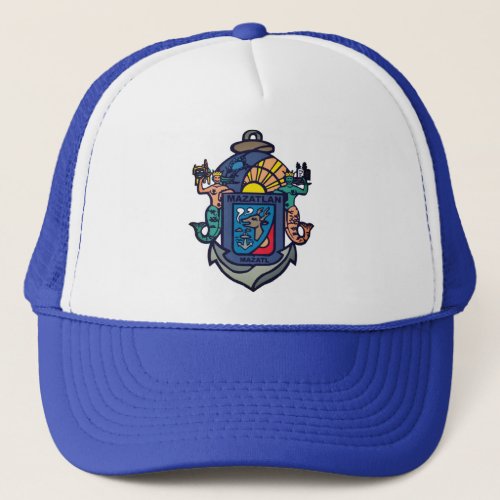 Coat of Arms of Mazatln Sinaloa MX Trucker Hat
