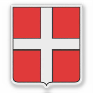Coat of arms of Mendrisio, Switzerland Sticker