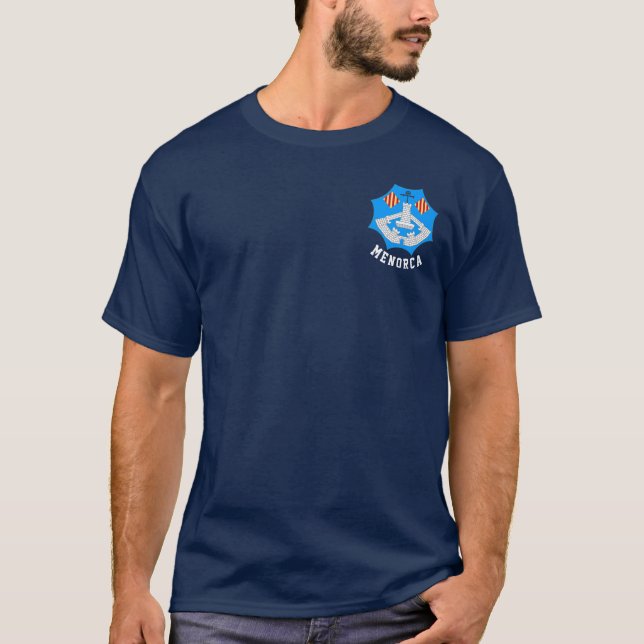 Coat of Arms of Menorca, Spain T-Shirt (Front)