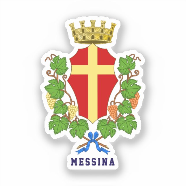 Coat of arms of Messina, Sicily Sticker (Front)