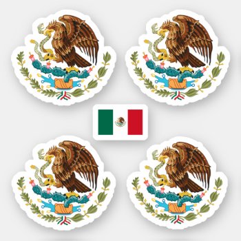 Coat Of Arms Of Mexico Sticker by maxiharmony at Zazzle