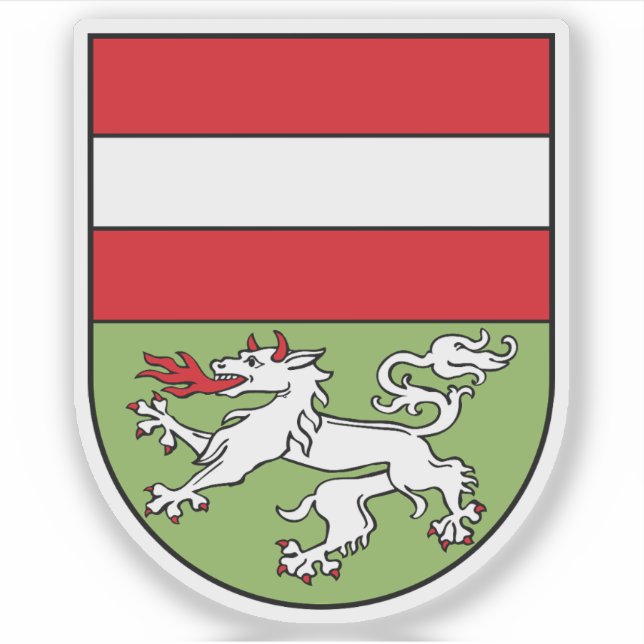 Coat of arms of Mödling, Austria Sticker (Front)