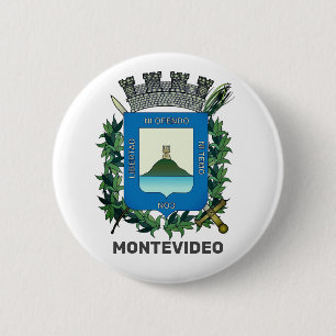 Coat of Arms of Montevideo, Uruguay Button