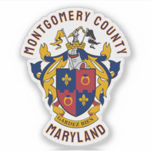 Coat of Arms of Montgomery County, Maryland Sticker