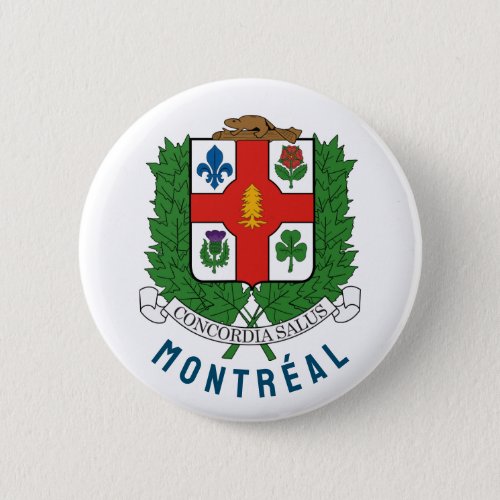 Coat of Arms of Montral CANADA Button