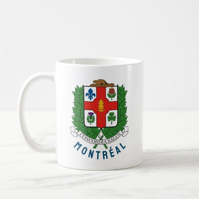 Coat of Arms of Montréal, CANADA Coffee Mug (Left)